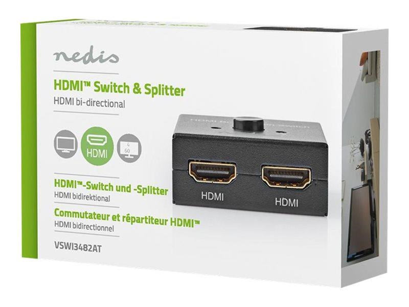Nedis VSWI3482AT - video/audio switch - 2 ports