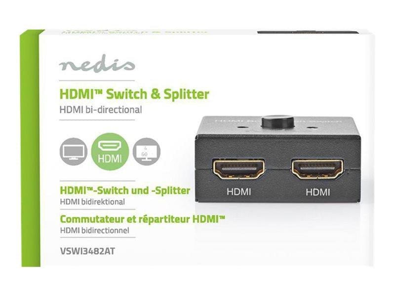 Nedis VSWI3482AT - video/audio switch - 2 ports