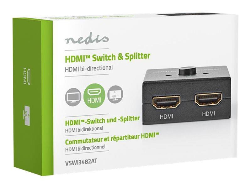 Nedis VSWI3482AT - video/audio switch - 2 ports