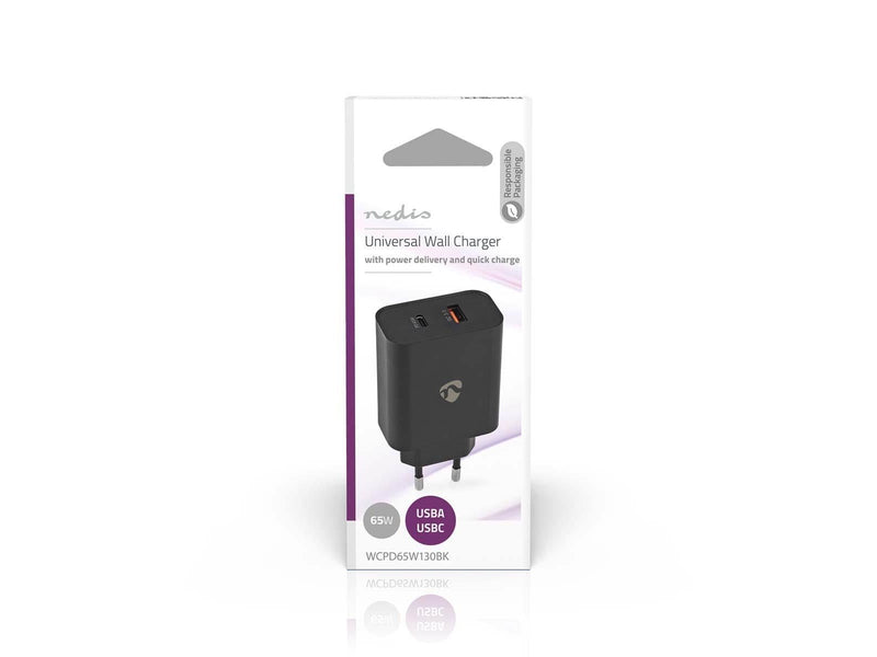Nedis WCPD65W130BK mobile device charger