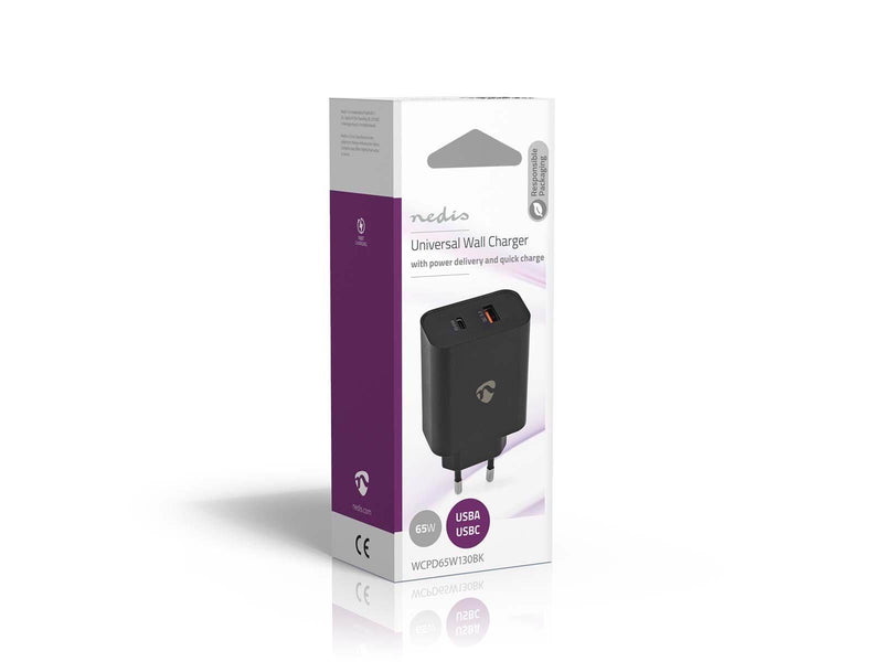 Nedis WCPD65W130BK mobile device charger