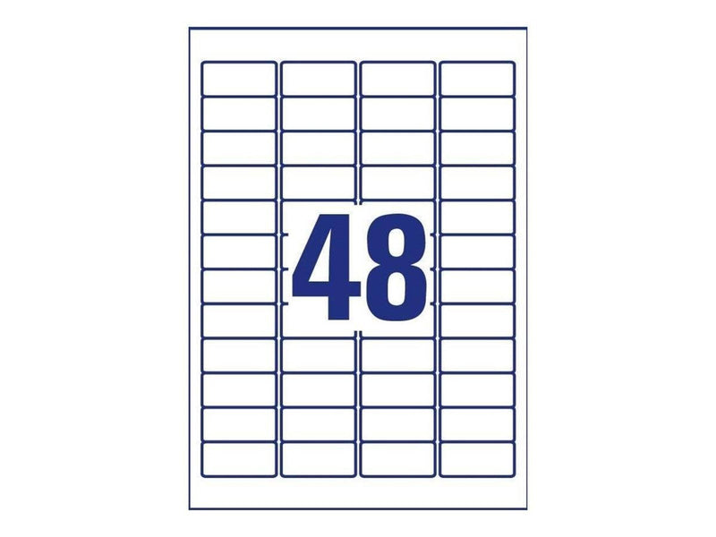 Avery Zweckform L4778-8 - labels - 384 label(s) - 45.7 x 21.2 mm