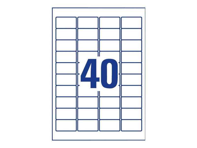 Avery L4770 - transparent address labels - 1000 pcs. - 25.4 x 45.7 mm