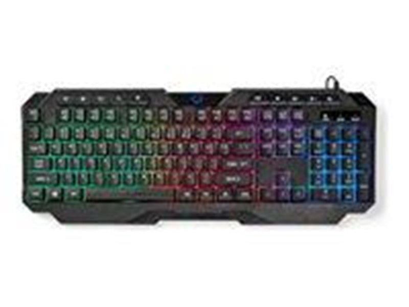 Nedis - keyboard - QWERTY - US - black Input Device - Gaming Tastaturen - Englisch - US - Schwarz
