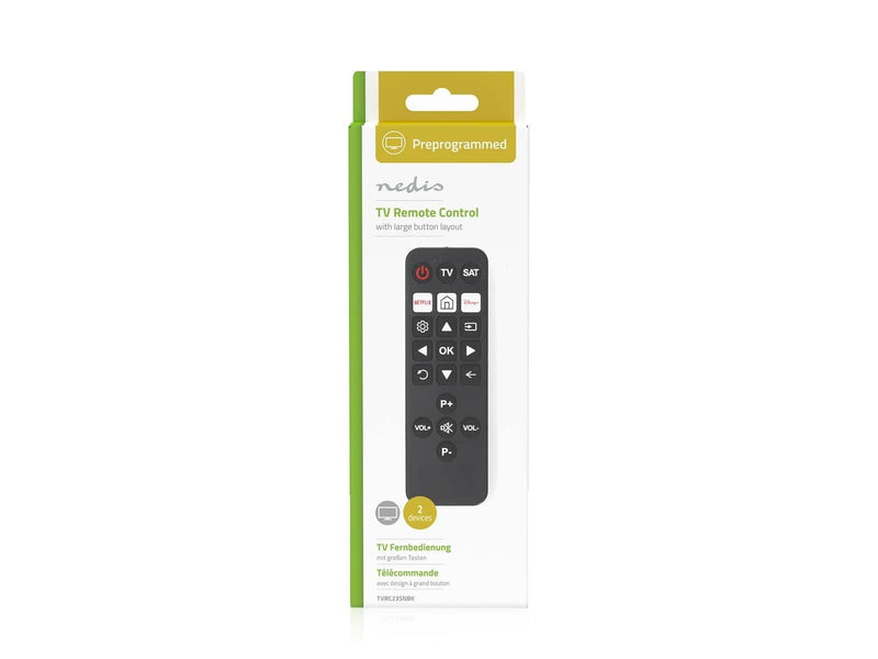 Nedis TVRC23SNBK remote control