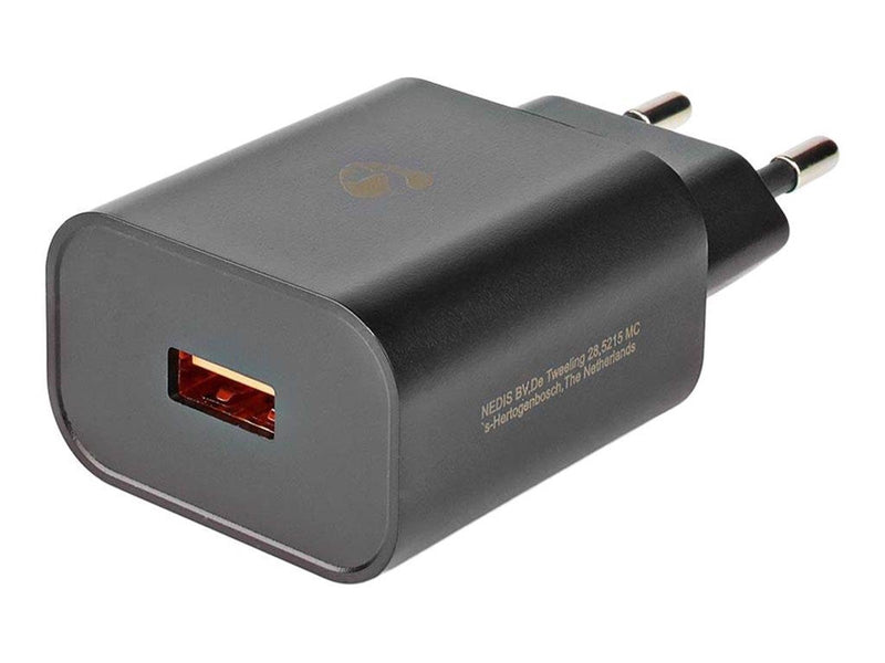 Nedis WCQC302ABK power adapter - USB - 18 Watt