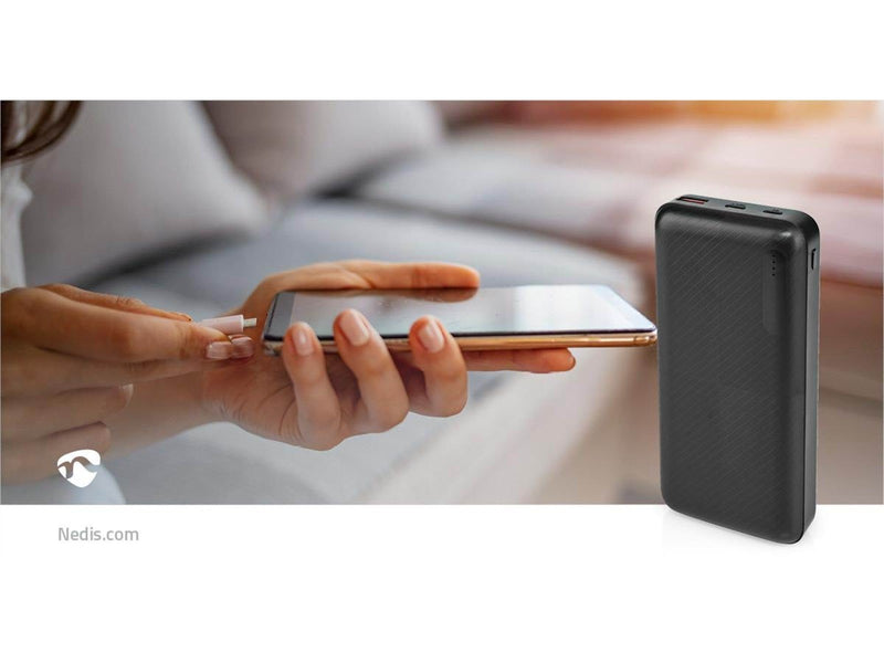 Nedis UPBKPD20000BK power bank Powerbank (Akku) - schwarz - 20000 mAh
