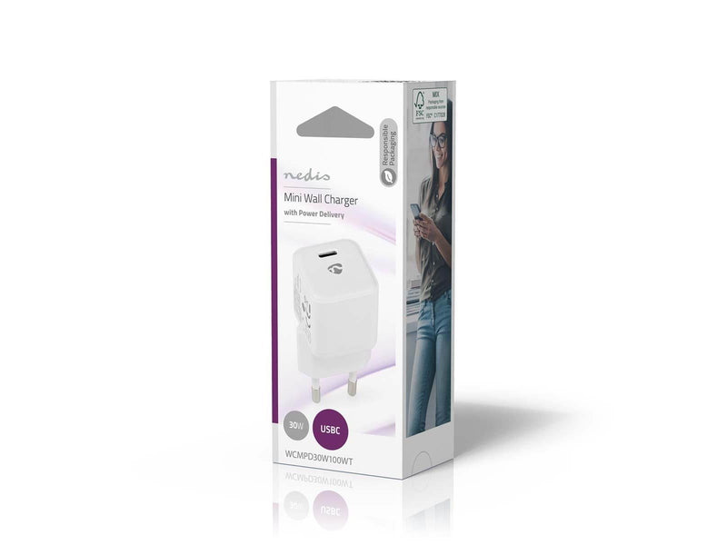 Nedis WCMPD30W100WT mobile device charger