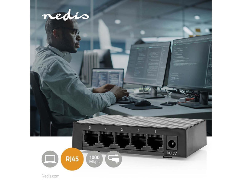 Nedis NSWH5P110BK network switch