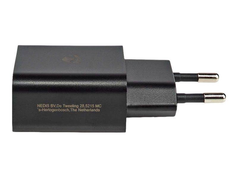 Nedis WCHAU242ABK power adapter - USB - 12 Watt