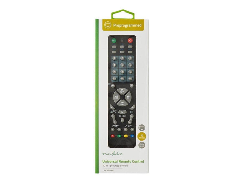 Nedis TVRC2200BK universal remote control - black
