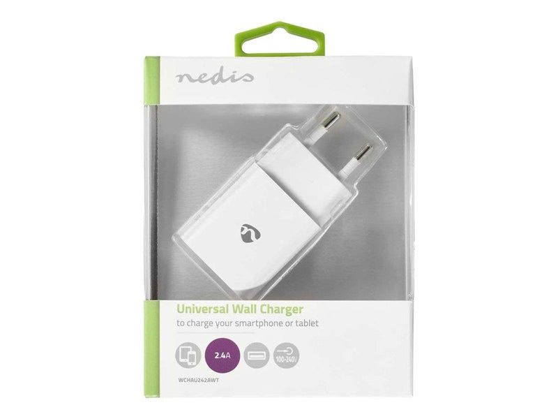 Nedis WCHAU242AWT power adapter - USB - 12 Watt