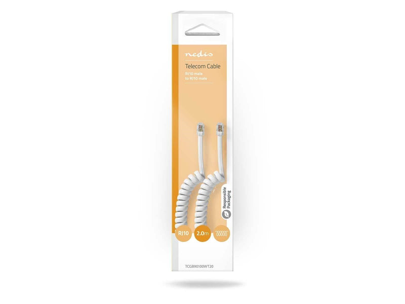 Nedis TCGB90100WT20 telephone cable