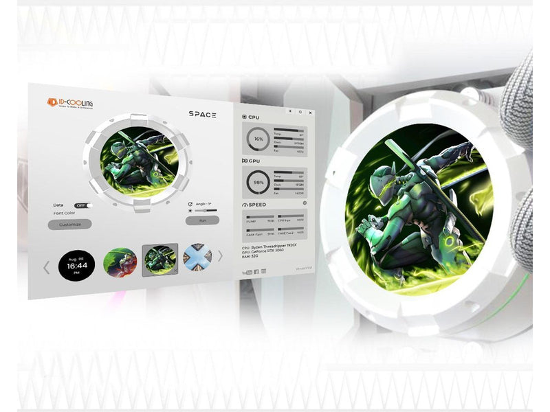 ID-Cooling SL360 XE WHITE - CPU-Wasserkühlung - Max 35 dBA