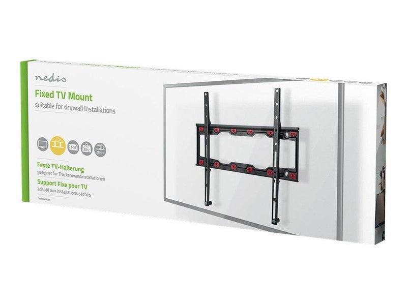 Nedis TVWM4030BK bracket - fixed - for LCD TV - black 35 kg 55" 100 x 100 mm