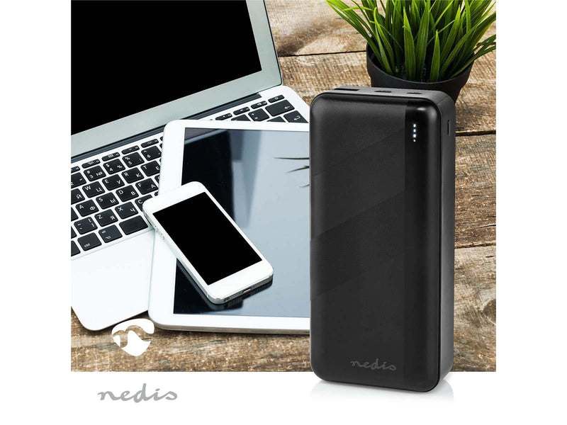 Nedis UPBK65W30000BK power bank Powerbank (Akku) - schwarz