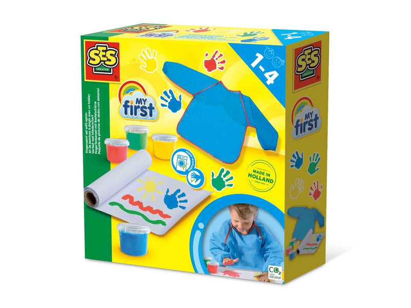 SES Creative My First - Fingerpaint set with apron
