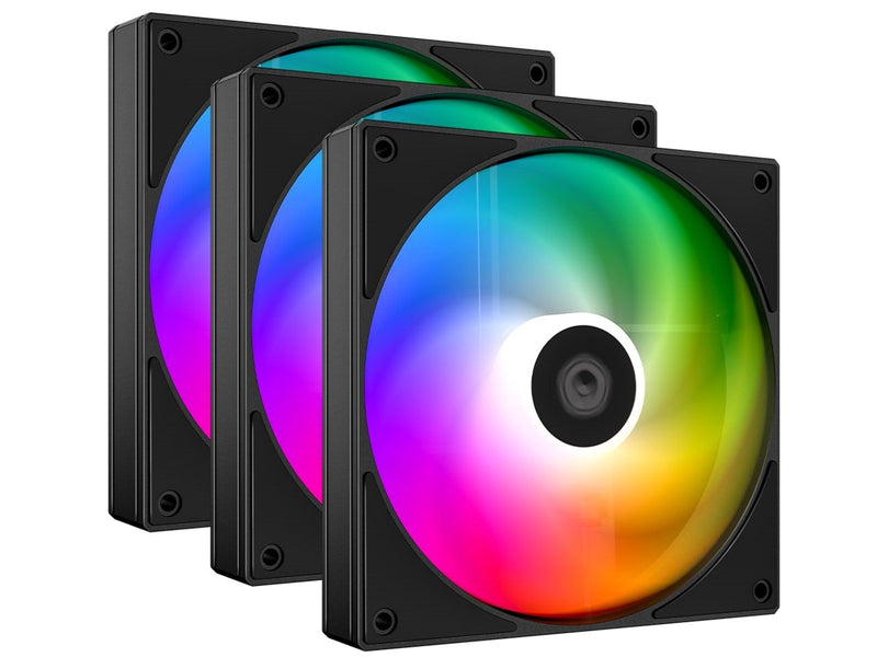 ID-Cooling AS-120-ARGB-K TRIO - Gehäuselüfter - 120mm - Schwarz - 27 dBA
