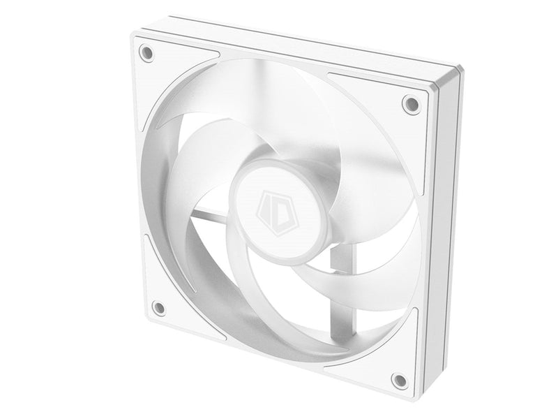 ID-Cooling AS-120-ARGB-W TRIO - Gehäuselüfter - 120mm - Weiß mit RGB-Beleuchtung - 27 dBA