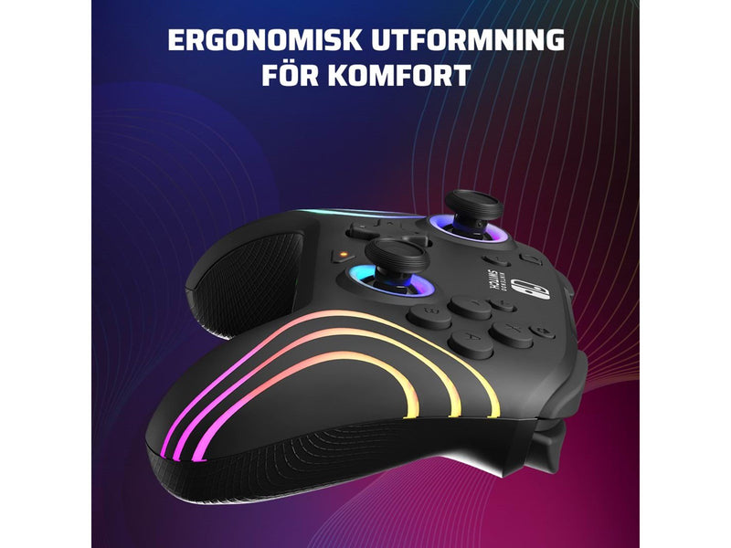 PDP Afterglow Wave - Black - Wireless - Wireless Controller - Nintendo Switch