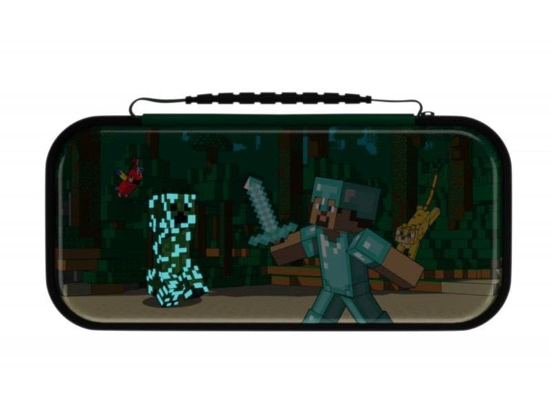 PDP REALMz Travel Case - Minecraft Forest Battle Glow in the Dark - Miscellaneous Bag - Nintendo Switch