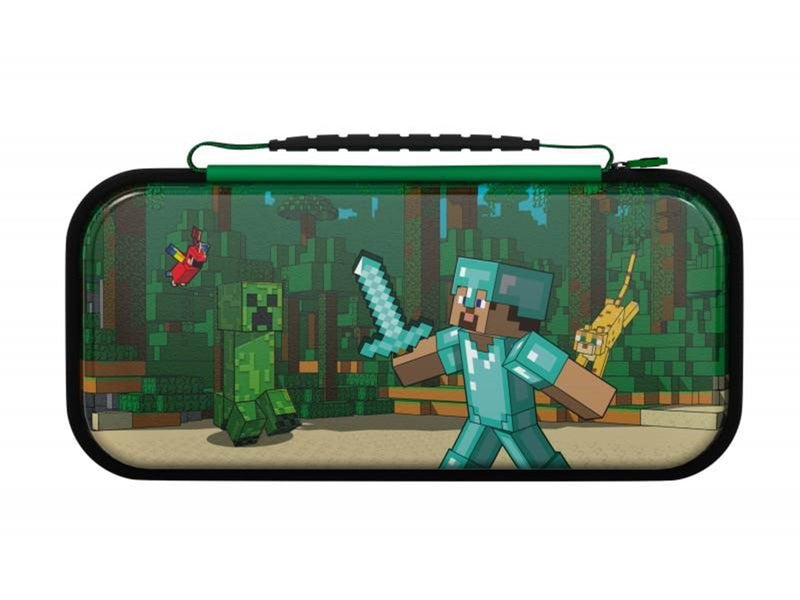 PDP REALMz Travel Case - Minecraft Forest Battle Glow in the Dark - Miscellaneous Bag - Nintendo Switch