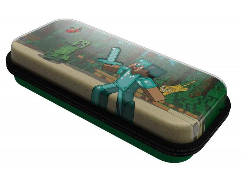PDP REALMz Travel Case - Minecraft Forest Battle Glow in the Dark - Miscellaneous Bag - Nintendo Switch