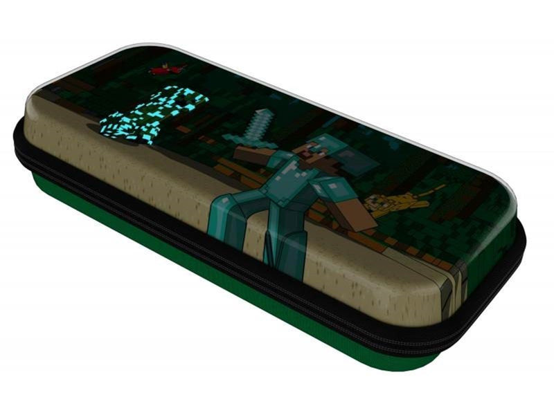 PDP REALMz Travel Case - Minecraft Forest Battle Glow in the Dark - Miscellaneous Bag - Nintendo Switch