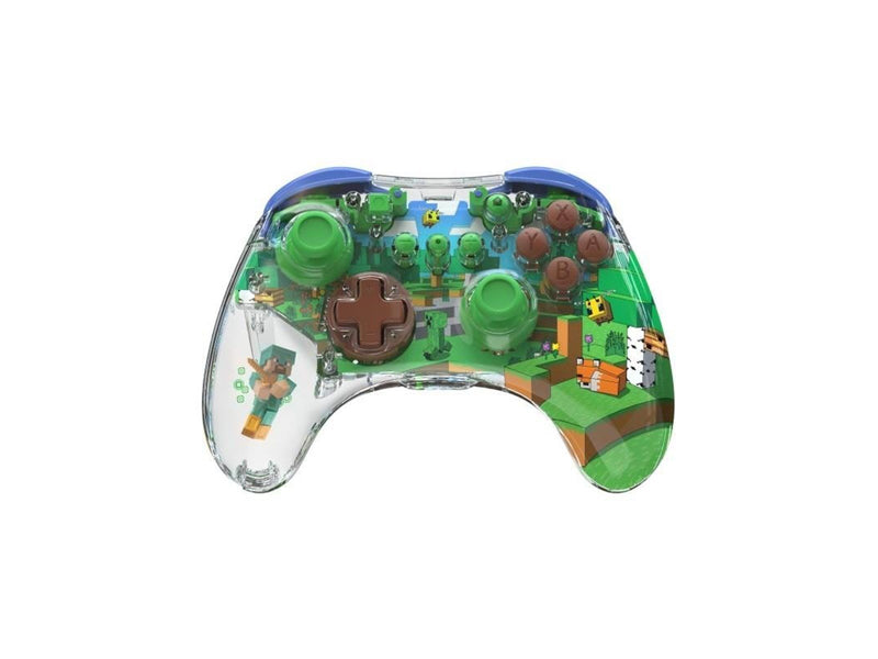 PDP REALMz - Pro Minecraft Steve - Forest - Wireless Controller - Nintendo Switch