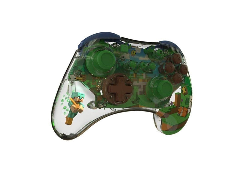 PDP REALMz - Pro Minecraft Steve - Forest - Wireless Controller - Nintendo Switch