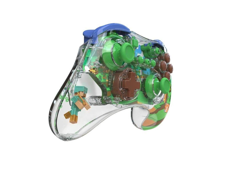 PDP REALMz - Pro Minecraft Steve - Forest - Wireless Controller - Nintendo Switch