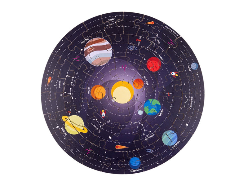 Bigjigs Floor Puzzle Solar System Round 39cm Boden