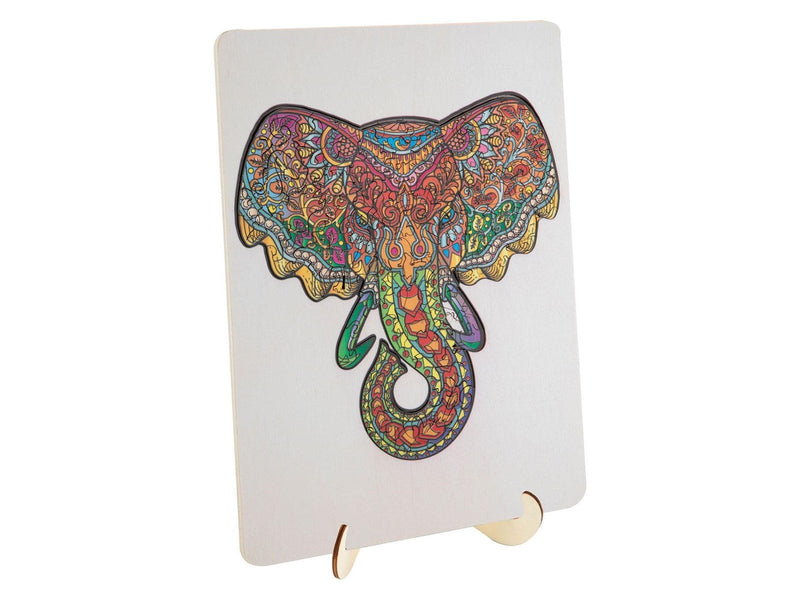 Creative Craft Group Wooden Jigsaw Puzzle Elephant 132pcs. Holz