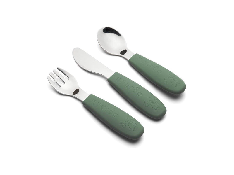 Nuuroo Jana cutlery set 3-pack - Dusty Green