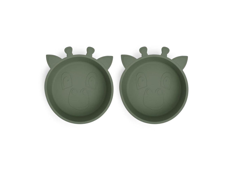 Nuuroo Alex deep plate 2-pack - Dusty Green