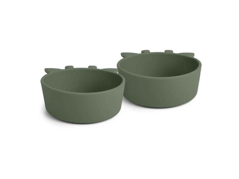 Nuuroo Alex deep plate 2-pack - Dusty Green