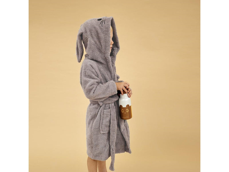 Nuuroo Achaia terry bathrobe 7-8 y - Cobblestone