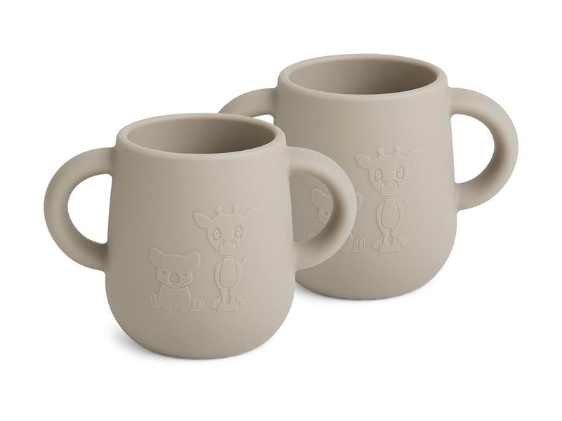 Nuuroo Abiola silicone cup 2-pack  - Cobblestone