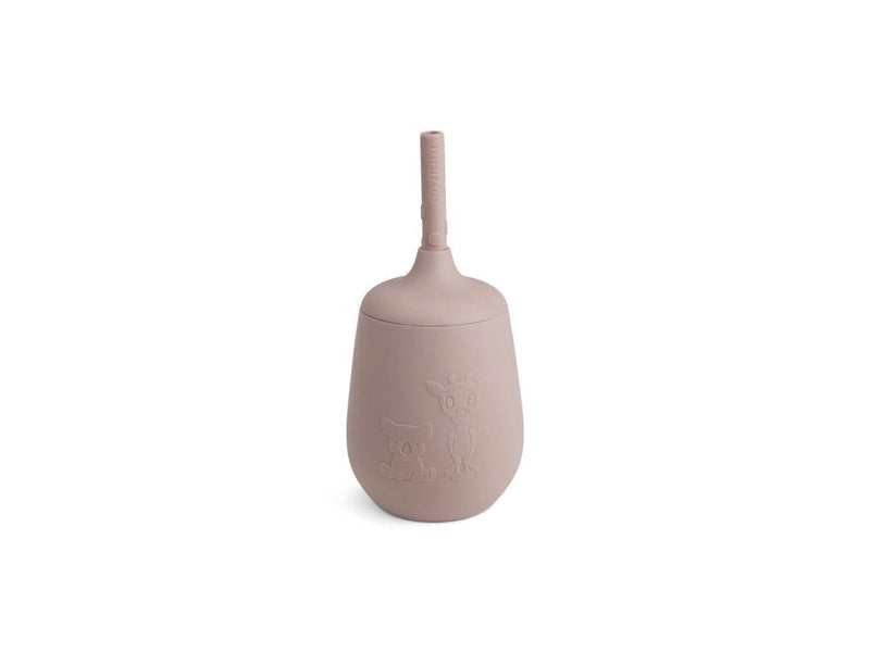 Nuuroo Adita silicone cup with straw - Woodrose