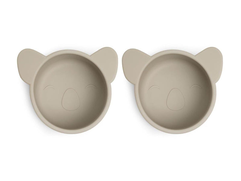 Nuuroo Rosa silicone snack box 2-pack - Cobblestone