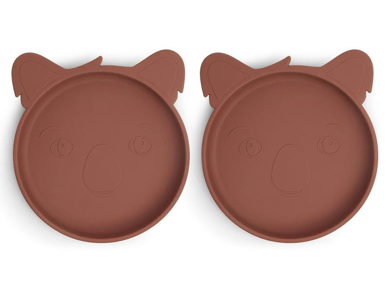 Nuuroo Akila silicone plate 2-pack -  Mahogany