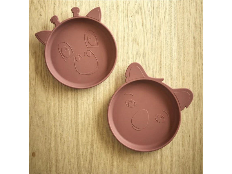 Nuuroo Akila silicone plate 2-pack -  Mahogany