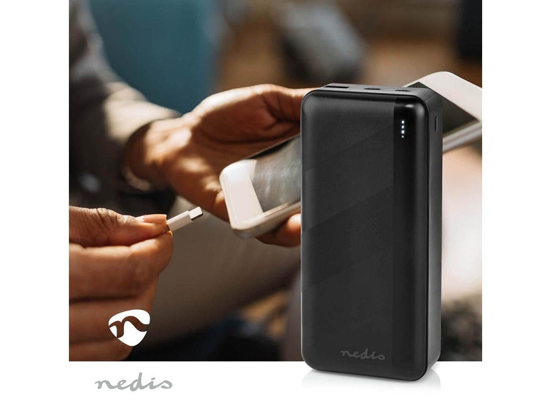 Nedis UPBKPD30000BK power bank Powerbank (Akku) - schwarz