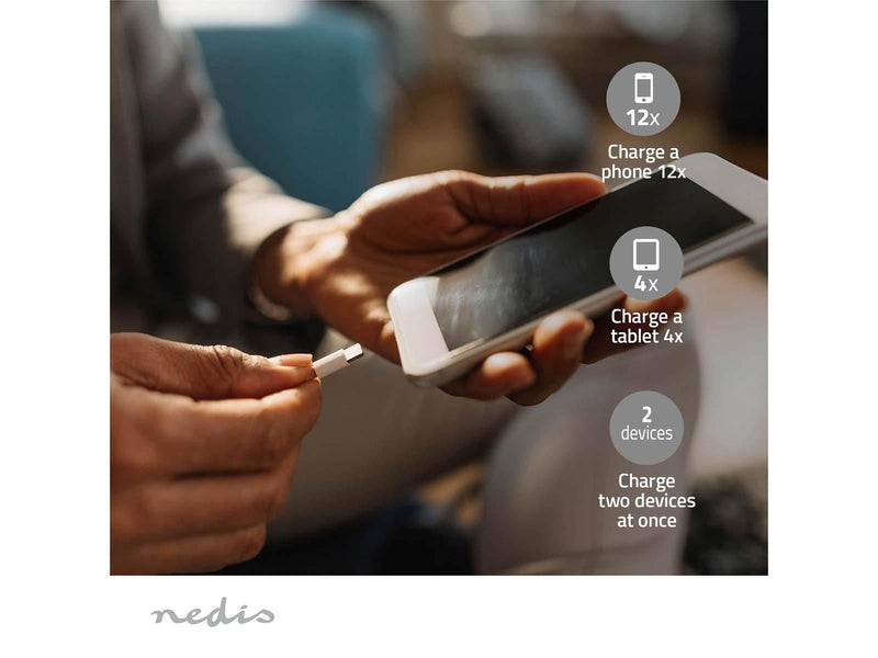 Nedis UPBKPD30000BK power bank Powerbank (Akku) - schwarz