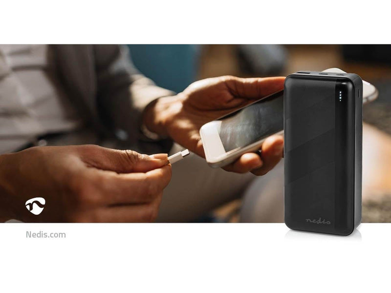 Nedis UPBKPD30000BK power bank Powerbank (Akku) - schwarz