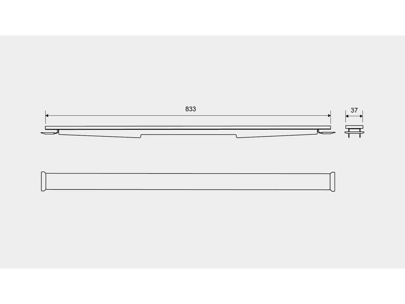 Unidrain HighLine panel 900 mm Copper