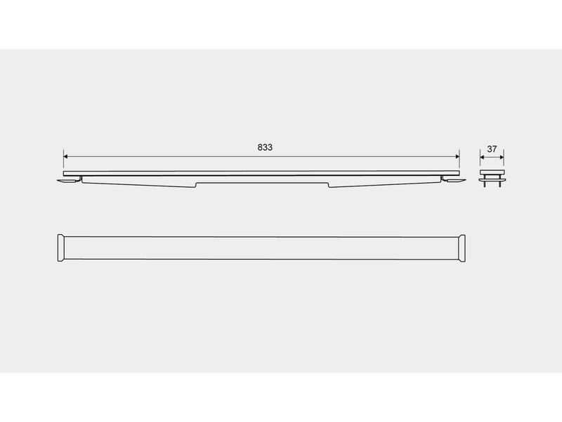 Unidrain HighLine panel 900 mm Hand polished