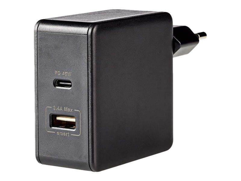 Nedis power adapter - USB 24 pin USB-C - 45 Watt