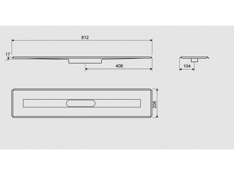 Unidrain Drain unit 3004 700 mm Freestanding