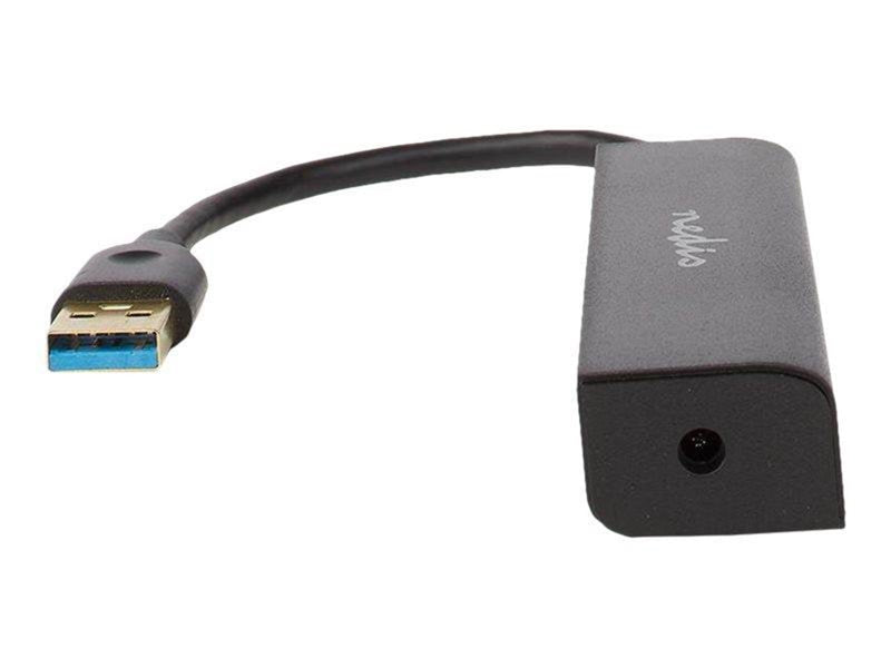 Nedis UHUBU3410BK - hub - 4 ports USB-Hubs - USB 3.2 - 4 - Schwarz